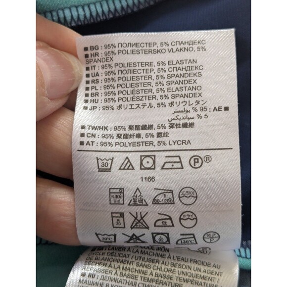 Banana Republic Dress Women's PM Multi Blue Color Block Abstract Art Sheath - Picture 10 of 13